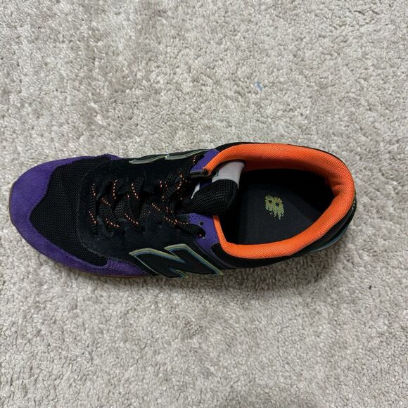 New Balance 574 Men’s Size 9 Black Purple Orange Blue Custom ML574PT2 - Picture 12 of 16